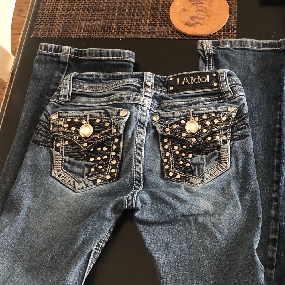 Girls size 7 La Idol Jeans